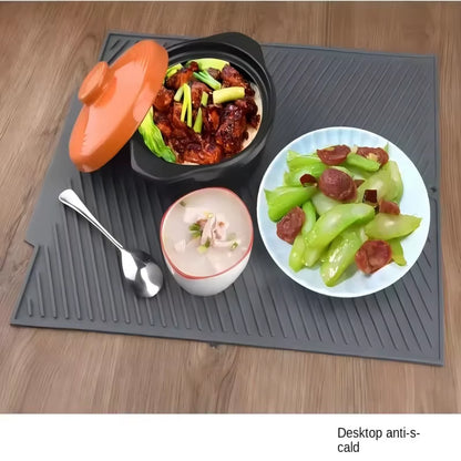Silicone Dish Drying Mat – Non-Slip, Heat-Resistant Kitchen Coaster