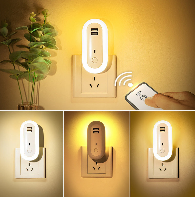 Bedroom Remote Control Timing Oval Control Led Night Light