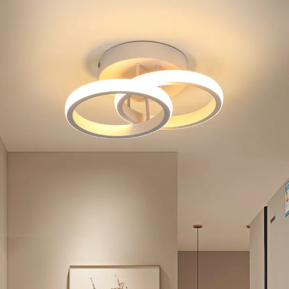 Verbrande 2-Light 25Cm LED Integrated Semi Flush Mount
