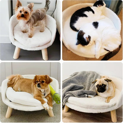 Luxury Kaela Round Pet Sofa - Comfort for Your Furry Friend