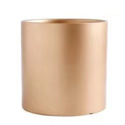 Nordic Ceramic Flowerpot – Cylindrical Succulent Planter with Drainage Tray