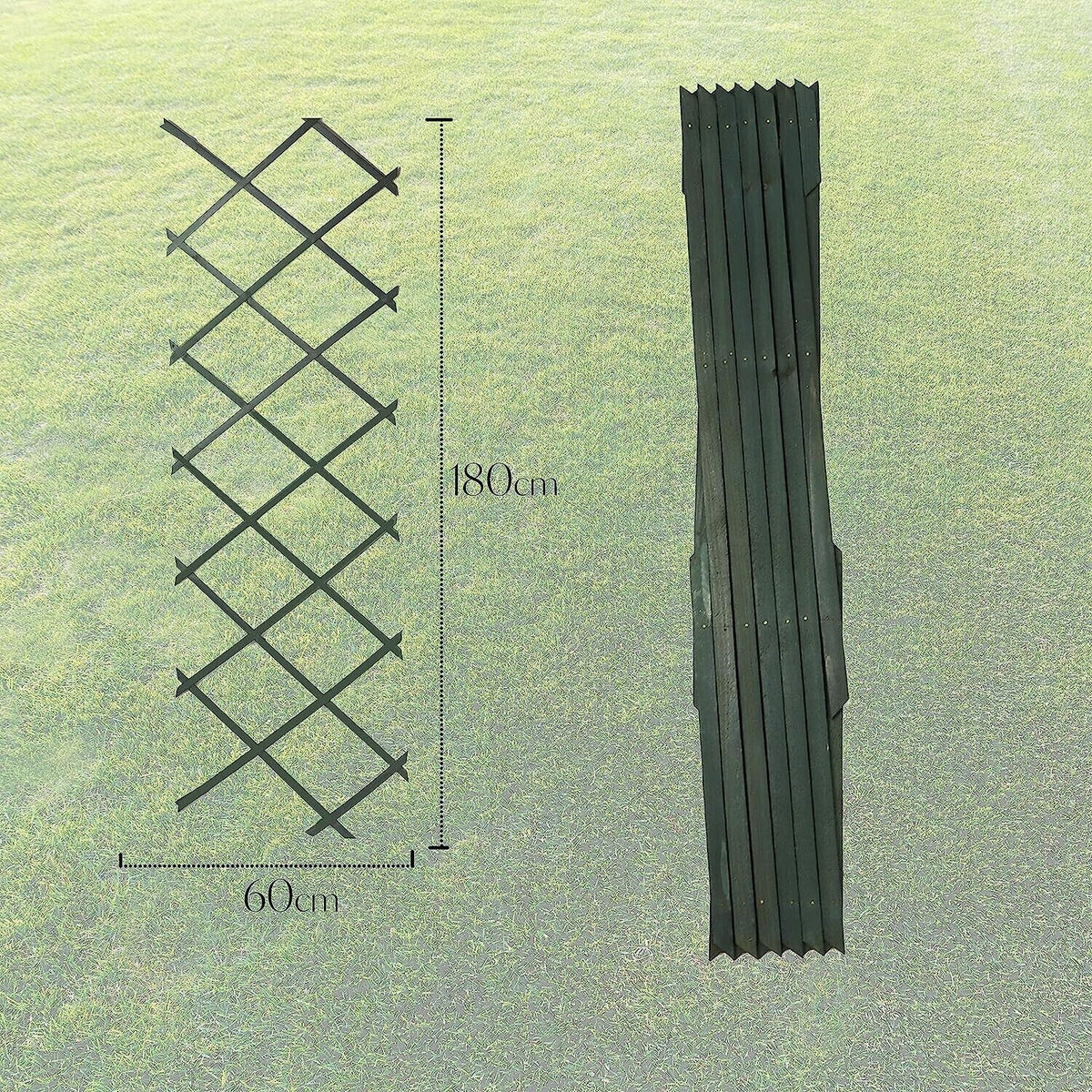 Wooden Trellis Pack of 3 Expandable Garden Wall for Climbing Plants