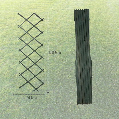 Wooden Trellis Pack of 3 Expandable Garden Wall for Climbing Plants