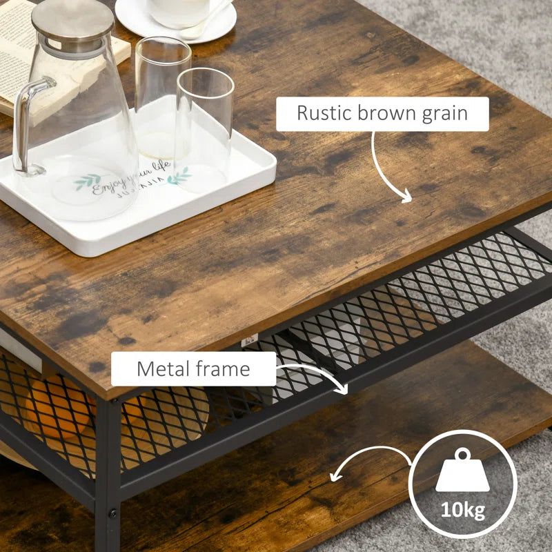 Sevon Four Leg Coffee Table with Storage
