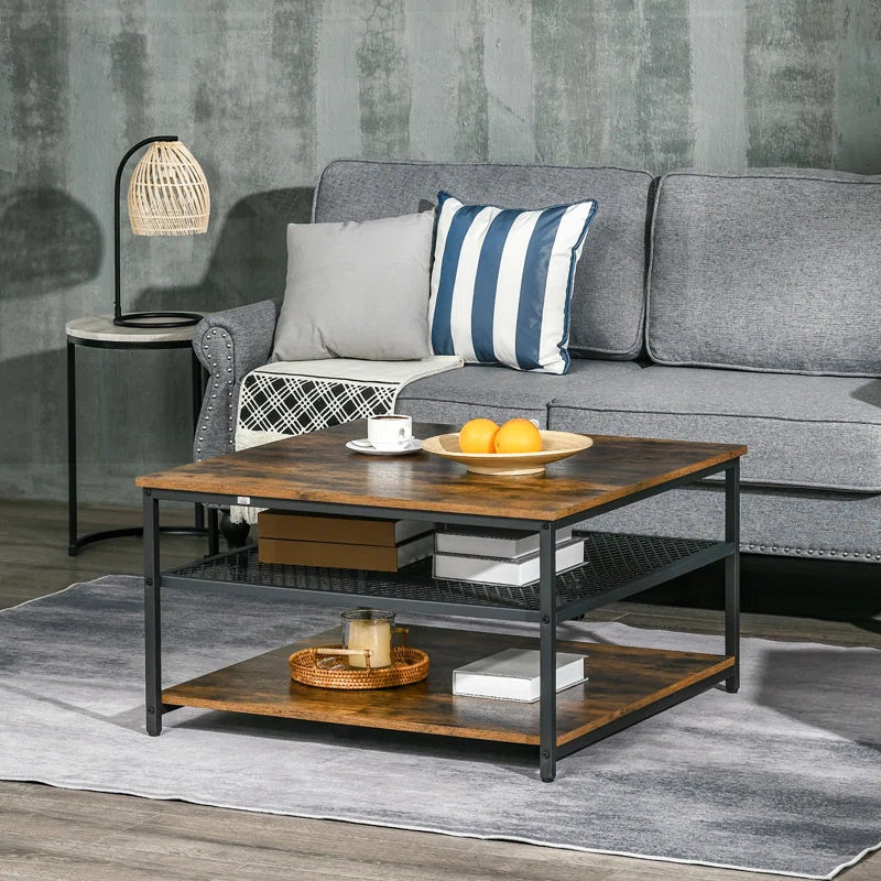 Sevon Four Leg Coffee Table with Storage