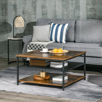 Sevon Four Leg Coffee Table with Storage