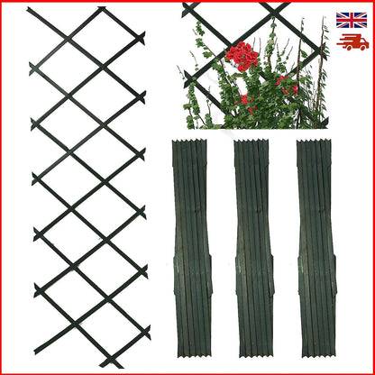 Wooden Trellis Pack of 3 Expandable Garden Wall for Climbing Plants
