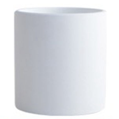 Nordic Ceramic Flowerpot – Cylindrical Succulent Planter with Drainage Tray