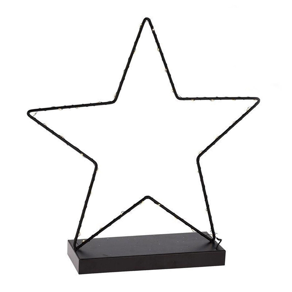 Large LED Star Ornament – Battery-Operated Light-Up Christmas Decoration