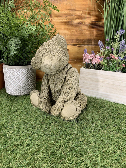 STONE GARDEN CUTE TEDDY BEAR DETAILED CONCRETE GARDEN ORNAMENT