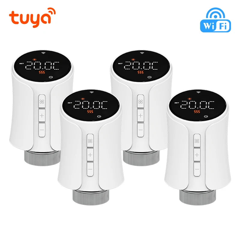 Tuya Smart Thermostat Radiator Actuator TRV Wifi Thermostatic Valve Heating Smart Valvetemperature Controller Alexa Google Home