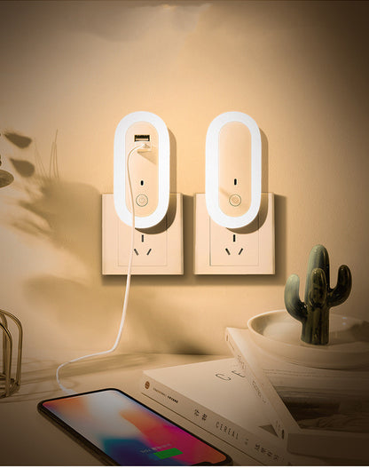 Bedroom Remote Control Timing Oval Control Led Night Light