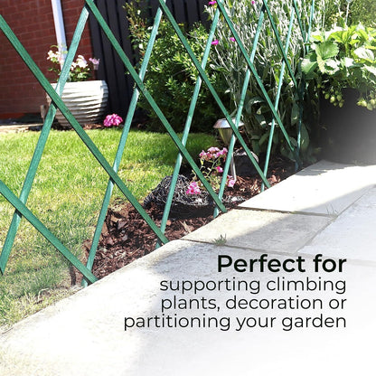 Wooden Trellis Pack of 3 Expandable Garden Wall for Climbing Plants