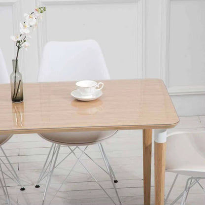 Clear Soft Glass PVC Table Protector Mat - Waterproof & Oil-Proof Tablecloth, 2mm Thick