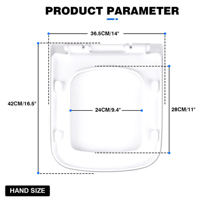 Toilet Seat, Soft Close Toilet Seats White with Quick Release, Sturdy Duroplastic Anti-Bacterial Toilet Lid WC Seats