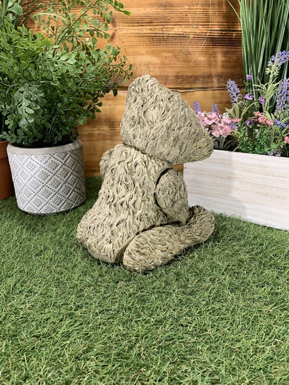STONE GARDEN CUTE TEDDY BEAR DETAILED CONCRETE GARDEN ORNAMENT