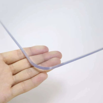 Clear Soft Glass PVC Table Protector Mat - Waterproof & Oil-Proof Tablecloth, 2mm Thick