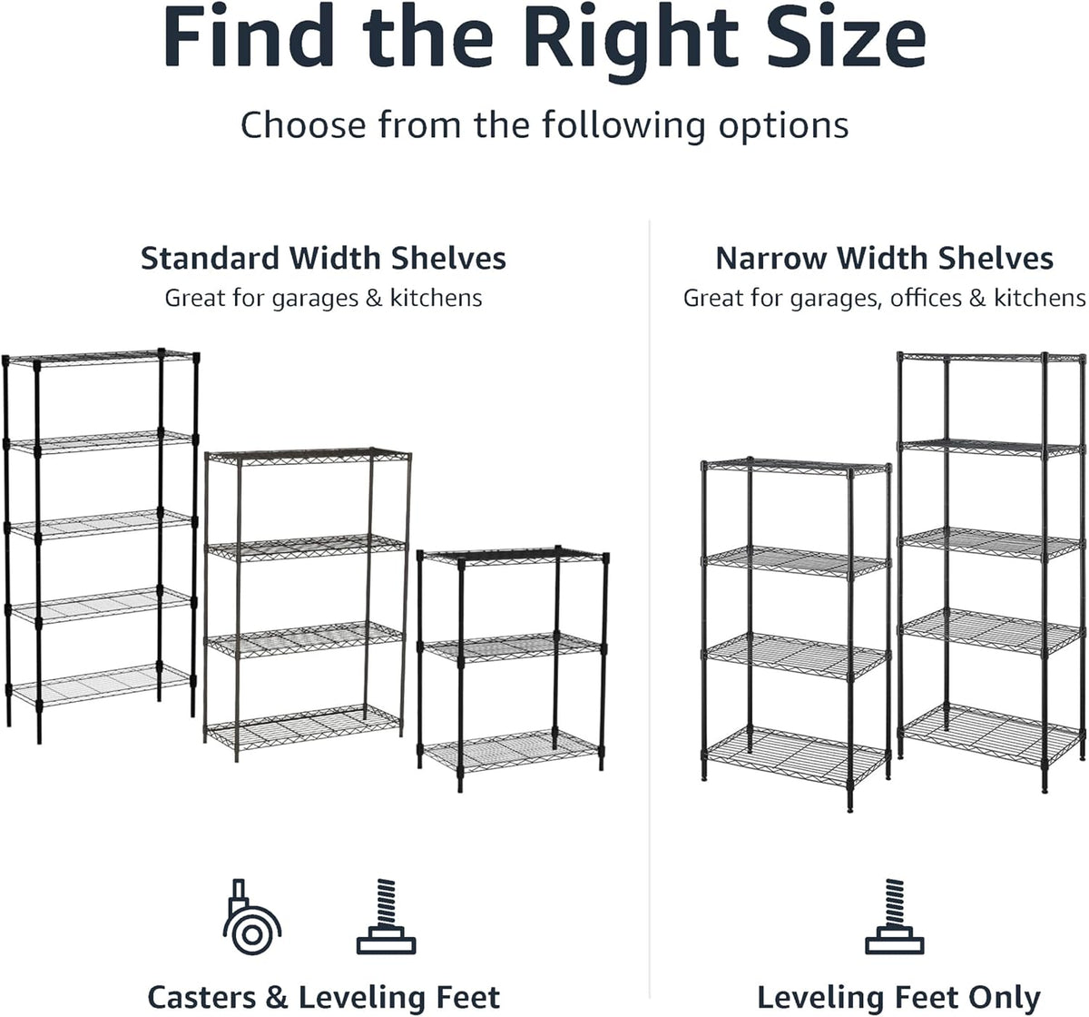 4-Tier Adjustable Storage Shelving Unit – 640kg Capacity (Black, 91.4 x 35.6 x 137.1cm)