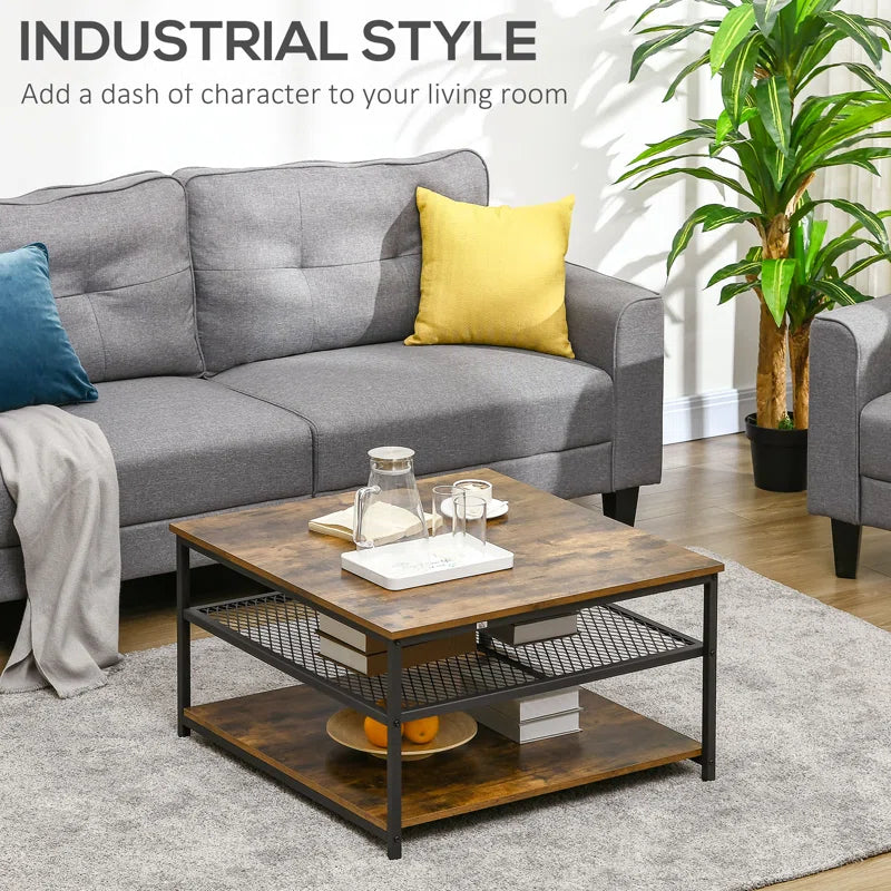 Sevon Four Leg Coffee Table with Storage