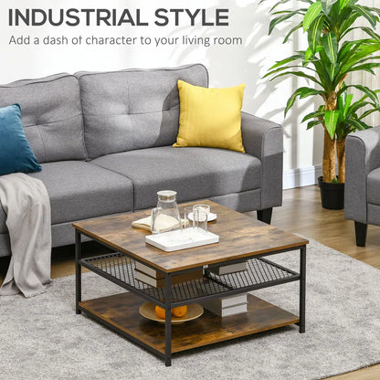 Sevon Four Leg Coffee Table with Storage