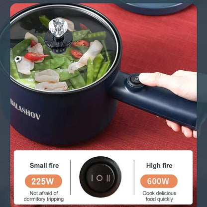 Mini Electric Multi-Cooker – Dual-Layer Non-Stick Hot Pot & Rice Cooker for Dorm & Small Kitchens