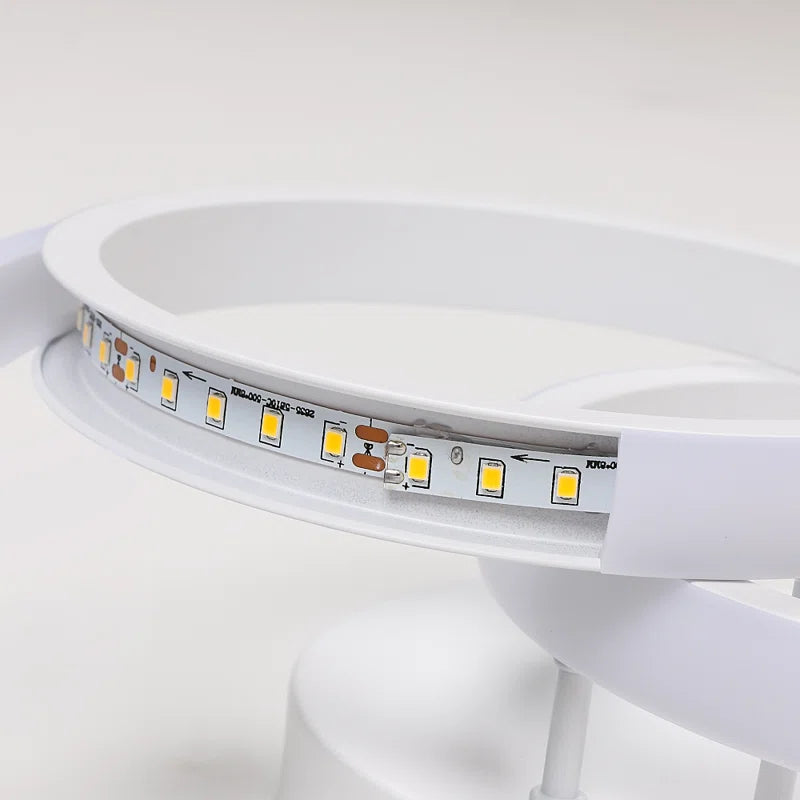 Verbrande 2-Light 25Cm LED Integrated Semi Flush Mount