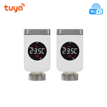 Tuya Smart Thermostat Radiator Actuator TRV Wifi Thermostatic Valve Heating Smart Valvetemperature Controller Alexa Google Home