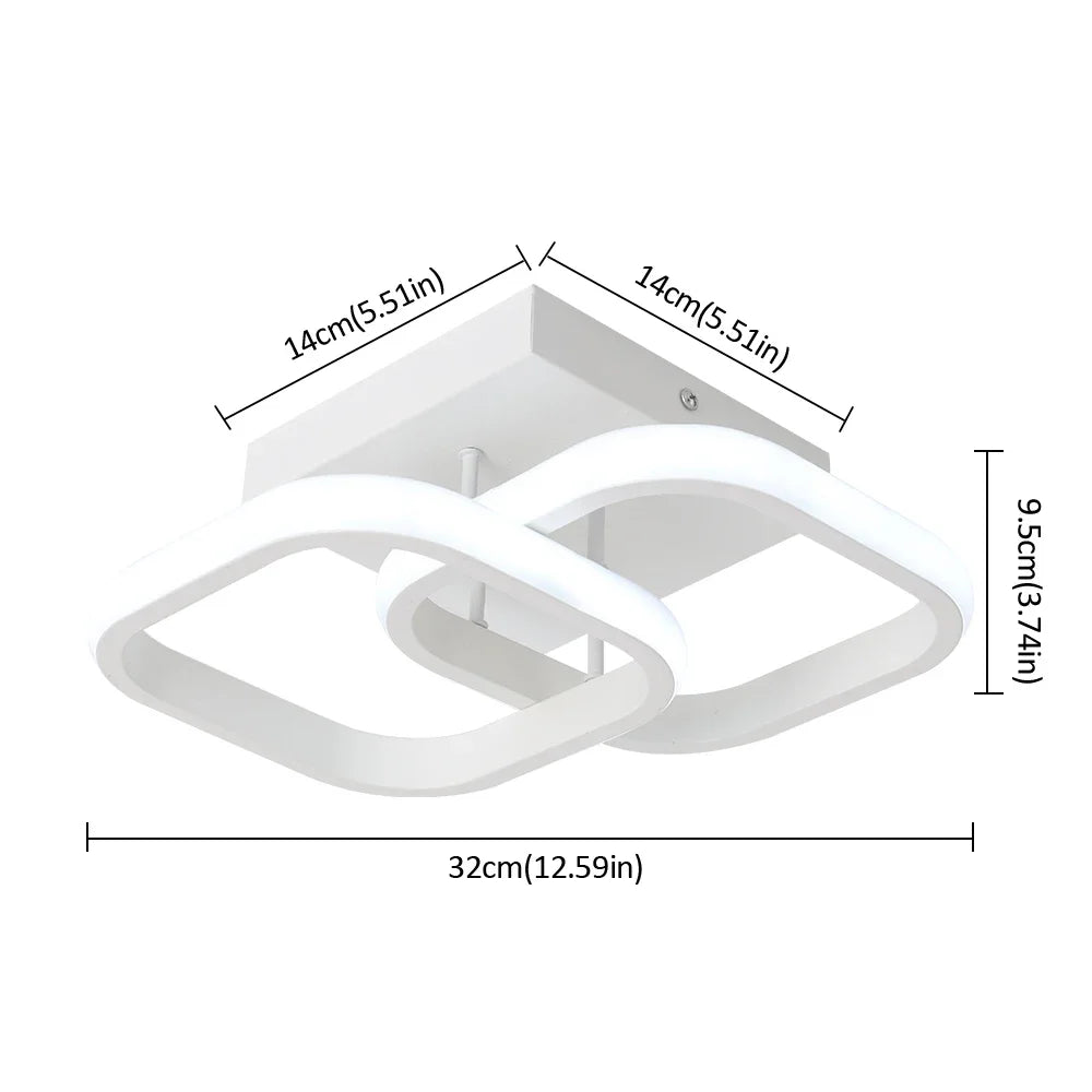 Modern Acrylic Led Ceiling Lamp Home Appliance Decor Lighting Surface Mounted Balcony Corridor Indoor Bedroom Aisle Luminaire