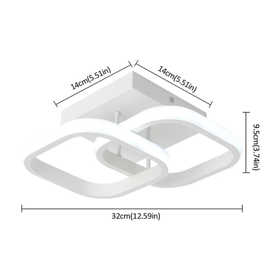 Modern Acrylic Led Ceiling Lamp Home Appliance Decor Lighting Surface Mounted Balcony Corridor Indoor Bedroom Aisle Luminaire