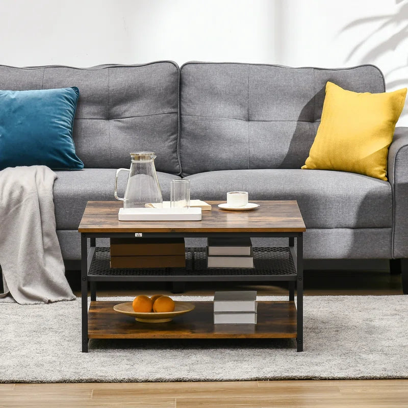 Sevon Four Leg Coffee Table with Storage