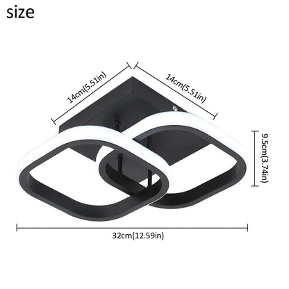 Modern Acrylic Led Ceiling Lamp Home Appliance Decor Lighting Surface Mounted Balcony Corridor Indoor Bedroom Aisle Luminaire