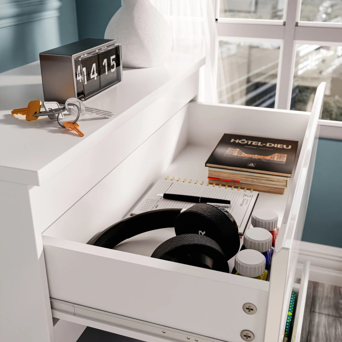 High Gloss Chest of Drawers – Tall & Wide Bedroom Storage Cabinet