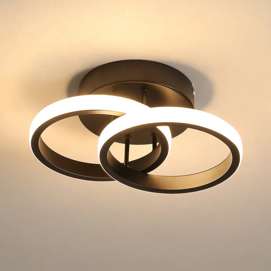 Verbrande 2-Light 25Cm LED Integrated Semi Flush Mount