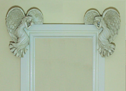 Angel Wings Sculpture Ornament Set Door Frame Garden Home Decor Secret Fairy