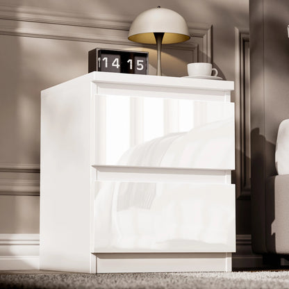 High Gloss Chest of Drawers – Tall & Wide Bedroom Storage Cabinet