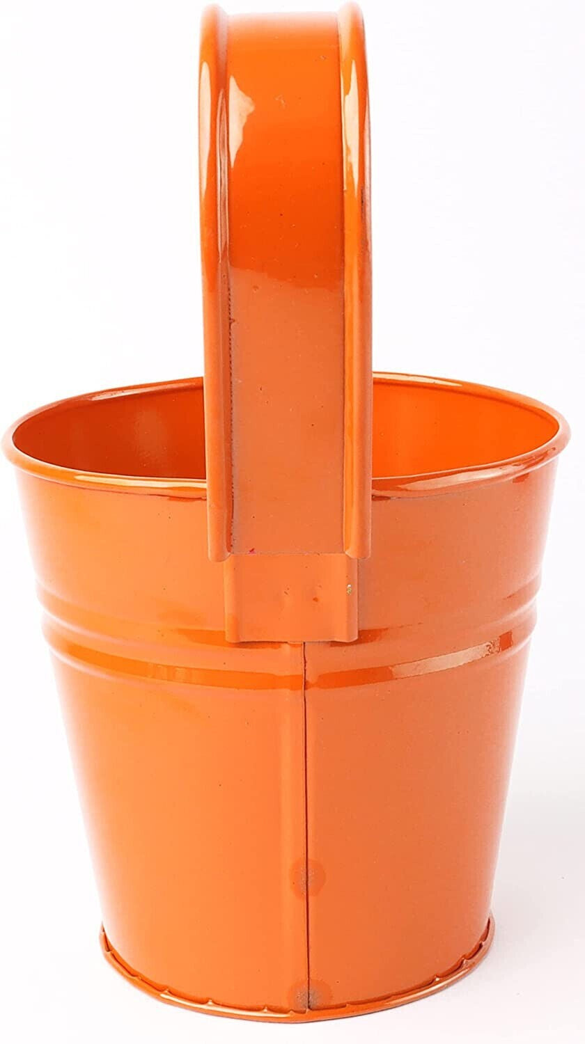 Hanging Metal Flower Pot 10 Pack Bucket Hanging Home Garden Plant and Home Decor