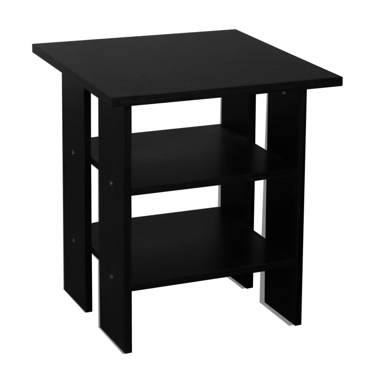 2 Tier Wooden Side End Table Nightstand Furniture Living Room Bedroom Storage