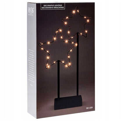 Large LED Star Ornament – Battery-Operated Light-Up Christmas Decoration