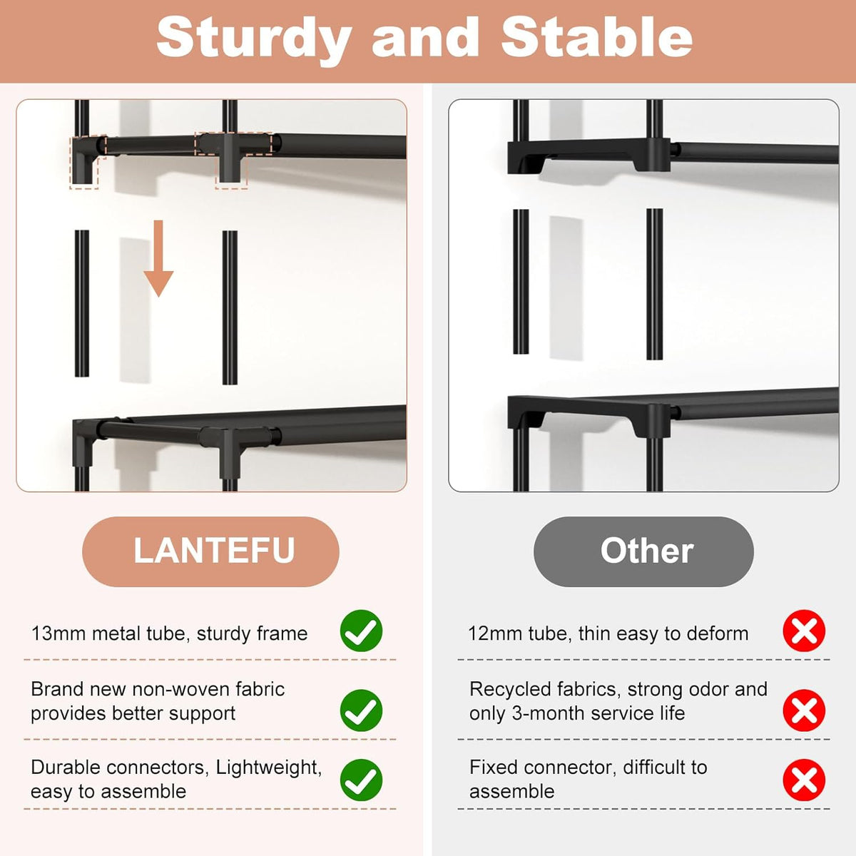 Maximize Your Space with Our 10-Tier Tall Shoe Rack - Store 20-25 Pairs of Boots with Style and Ease!