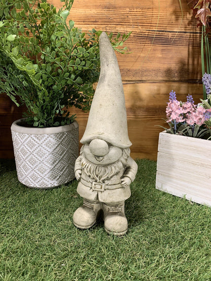 STONE GARDEN CUTE BOY GNOME PIXIE STATUE GIFT HOME GARDEN ORNAMENT