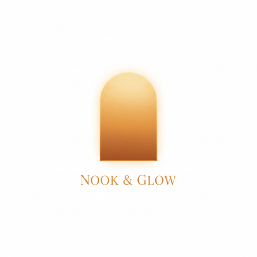 Nook & Glow White Background Logo